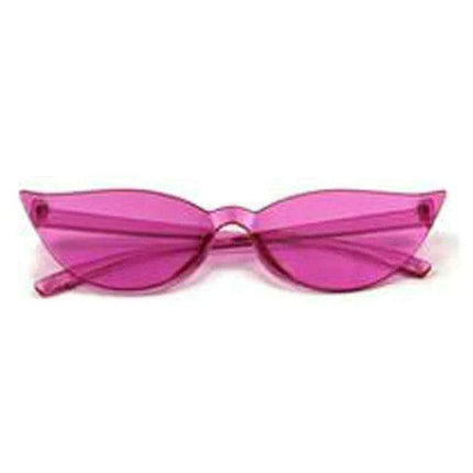 Vibrant Rimless Cat Eye Sunglasses for Fashion-Forward Summer Looks - Très Elite