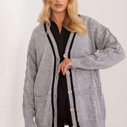 Vibrant Striped Knit Long Cardigan for Stylish Comfort