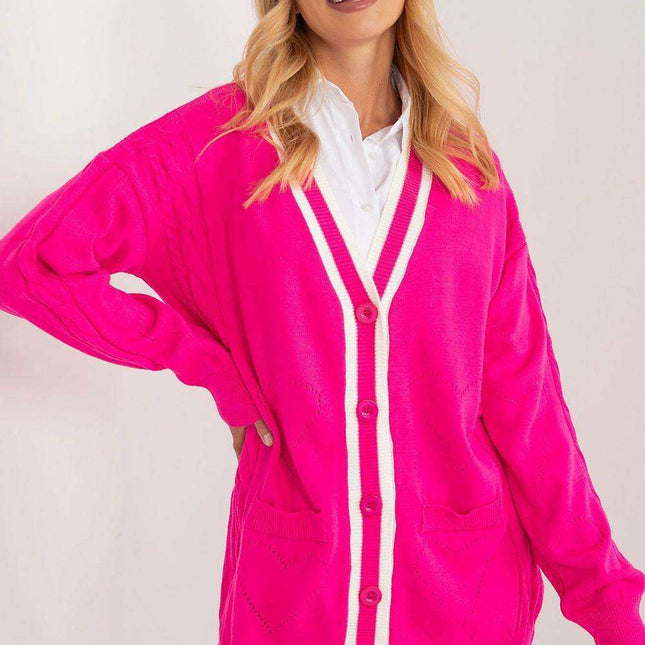 Vibrant Striped Knit Long Cardigan for Stylish Comfort