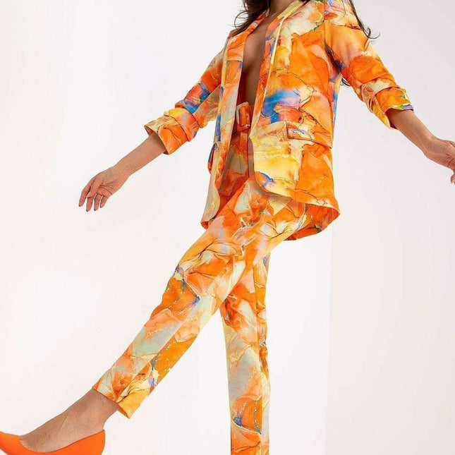 Vibrant Tailored Jacket With Structured Shoulders For Women