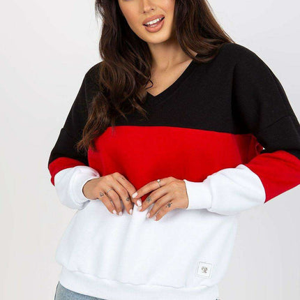 Vibrant V-Neck Cotton Blend Pullover