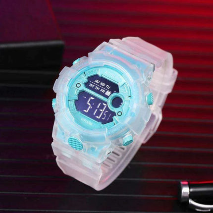 Vibrant Waterproof Jelly Strap Digital Watch for Kids - UTHAI CE35 - Très Elite