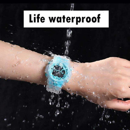 Vibrant Waterproof Jelly Strap Digital Watch for Kids - UTHAI CE35 - Très Elite