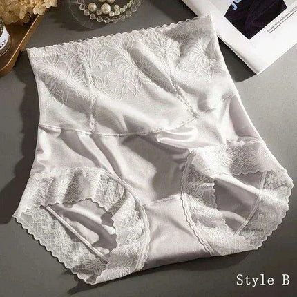 Vintage Charm High-Waisted Antibacterial Women's Briefs with Satin Touch and Bow Detail - Très Elite
