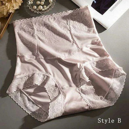Vintage Charm High-Waisted Antibacterial Women's Briefs with Satin Touch and Bow Detail - Très Elite
