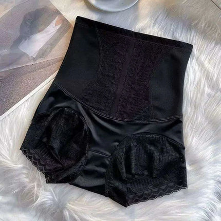 Vintage Charm High-Waisted Antibacterial Women's Briefs with Satin Touch and Bow Detail - Très Elite