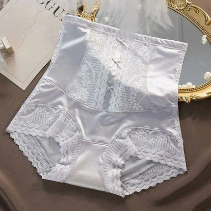 Vintage Charm High-Waisted Antibacterial Women's Briefs with Satin Touch and Bow Detail - Très Elite