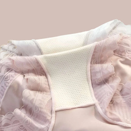 Vintage Charm High-Waisted Antibacterial Women's Briefs with Satin Touch and Bow Detail - Très Elite