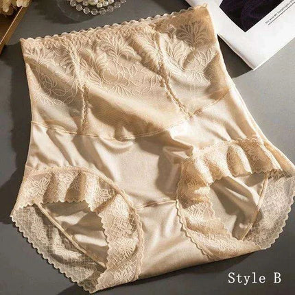 Vintage Charm High-Waisted Antibacterial Women's Briefs with Satin Touch and Bow Detail - Très Elite