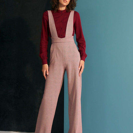 Vintage Charm High Waisted Jumpsuit For European Style - Très Elite