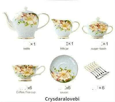 Vintage Elegance Luxury Bone China Tea and Coffee Serving Collection..