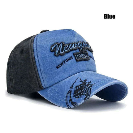 Vintage-Inspired Distressed 3D Embroidered Cotton Cap - Unisex Adventure Hat - Très Elite