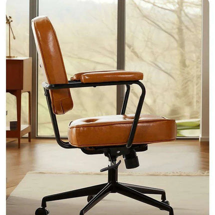 Vintage-Inspired Ergonomic Swivel Chair - Elevate Comfort and Aesthetics in Your Home Office - Très Elite