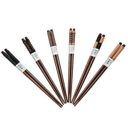 Vintage Japanese Wooden Chopsticks Set - Unique Retro Gift Collection - Très Elite