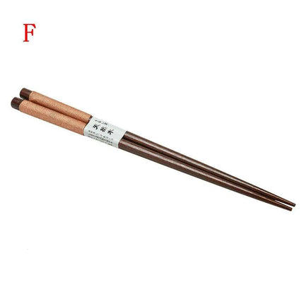 Vintage Japanese Wooden Chopsticks Set - Unique Retro Gift Collection - Très Elite