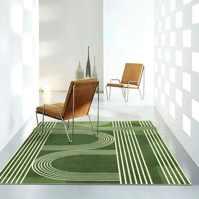 Vintage Striped Elegance Area Rug - Classic Charm Collection