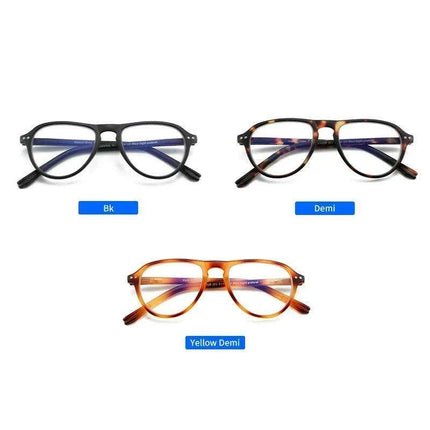 Vintage Style Blue Light Blocking Pilot Glasses for Unisex Fashion and Eye Protection - Très Elite