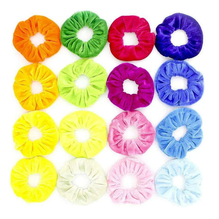 Vintage Velvet Luxe Hair Accessories - Set of 20/40 Elegant Scrunchies