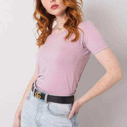 Violet Open Back Tie Blouse For Women Short Sleeves - Très Elite