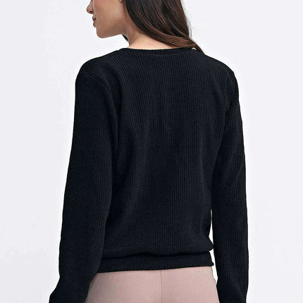 Violet Soft Ribbed Knit Blouse Model 202462 For Women - Très Elite