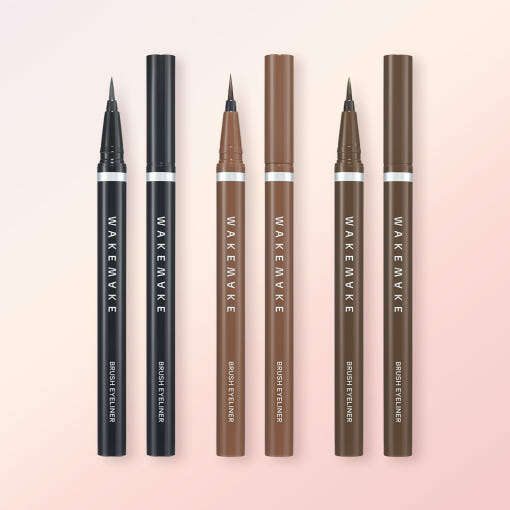 WAKEMAKE Any Proof Brush Eyeliner 0.6g+0.6g[1+1] (3colors) - Très Elite
