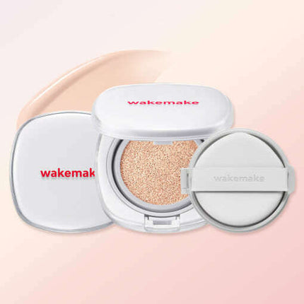 WAKEMAKE Seamless Wear Cushion SPF50+ PA+++ 15g+15g(Refill) (6colors) - Très Elite
