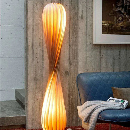 Wabi Sabi Aesthetic Wooden Floor Lamp: Chic Lighting Solution for a Serene Home - Très Elite