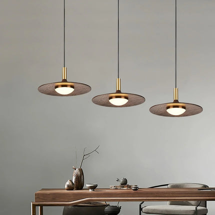 Watert Transfer Wood Grain Pendant Light