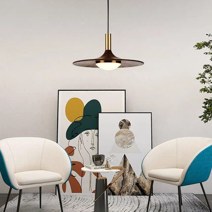 Watert Transfer Wood Grain Pendant Light