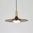 ∅ 13.8″ x H 4.7″ / Dia 35cm x H 12cm / Walnut & Gold / Warm Light (3000K)