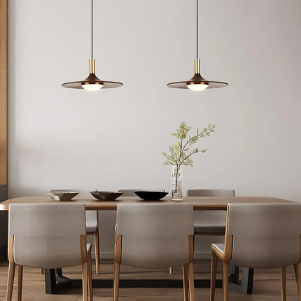 Watert Transfer Wood Grain Pendant Light