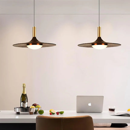 Watert Transfer Wood Grain Pendant Light