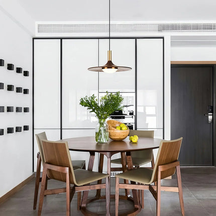 Watert Transfer Wood Grain Pendant Light