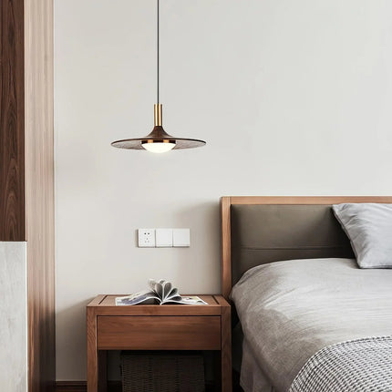 Watert Transfer Wood Grain Pendant Light