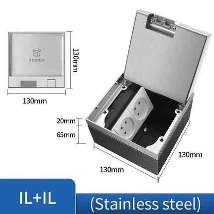 Waterproof EU Floor Socket for Seamless Home Appliance Integration..