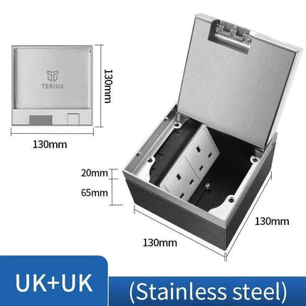Waterproof EU Floor Socket for Seamless Home Appliance Integration..