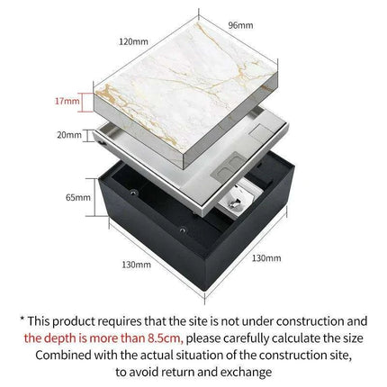 Waterproof EU Floor Socket for Seamless Home Appliance Integration - Très Elite
