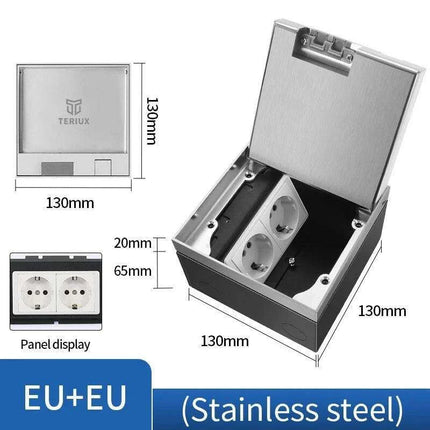 Waterproof EU Floor Socket for Seamless Home Appliance Integration..