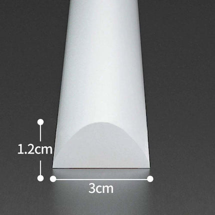Silicone Shower Water Barrier Strip — Self-Adhesive, 30mm, 3 Lengths | Très Elite