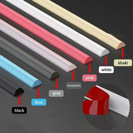 Silicone Shower Water Barrier Strip — Self-Adhesive, 30mm, 3 Lengths | Très Elite