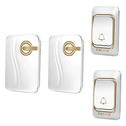Waterproof Wireless Doorbell System with 200M Range, Customizable Volume, and 36 Melodies - Très Elite