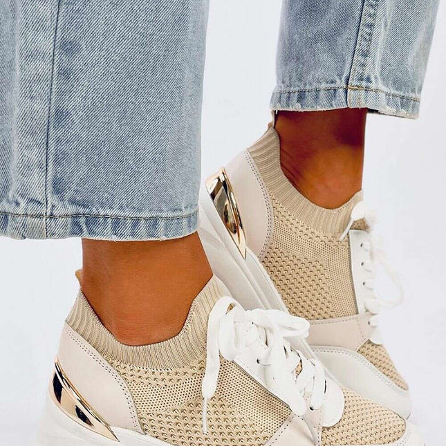 Wedge heel sneakers model 192612 - Très Elite