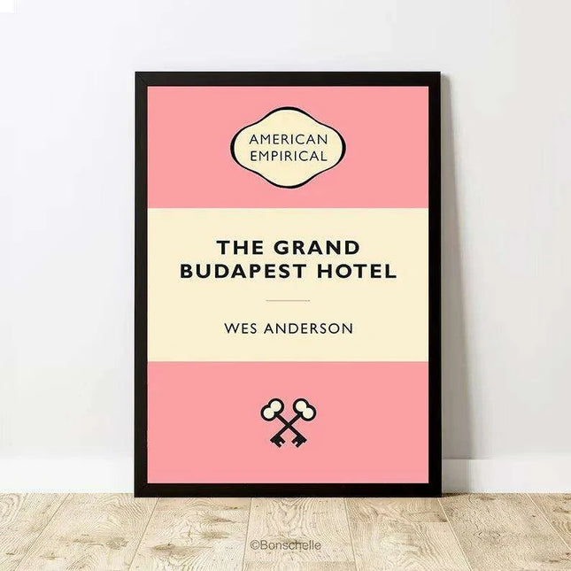 Wes Anderson's The Grand Budapest Hotel Retro Canvas Artwork - Charming Wall Decor