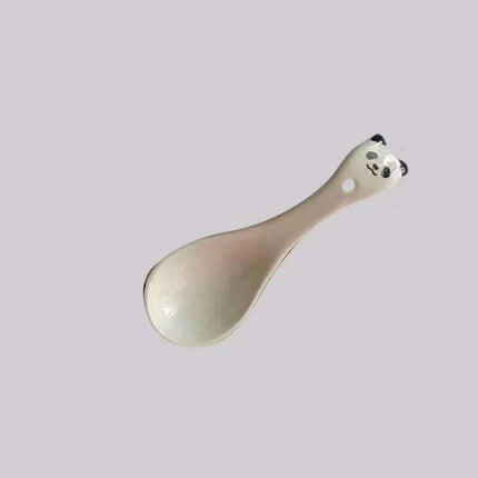 Whimsical Cartoon Relief Ceramic Sauce Bowl with Spoon for Hot Pot and BBQ Delight - Très Elite