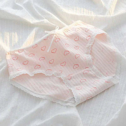 Whimsical Fruit-Themed Cotton Briefs for Girls - Soft and Breathable Seamless Underwear - Très Elite