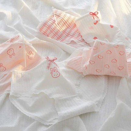Whimsical Fruit-Themed Cotton Briefs for Girls - Soft and Breathable Seamless Underwear - Très Elite