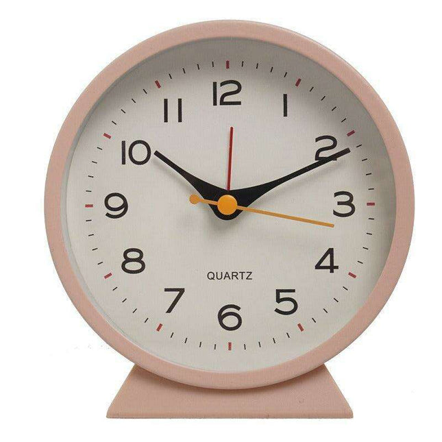 Whimsical Glow-in-the-Dark Metal Alarm Clock for Kids' Bedrooms