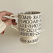 Whimsical Handcrafted French Coffee Cup and Saucer Set for Kids - Adorable Cartoon Design, Ideal for Breakfast and Tea Gifts - Très Elite