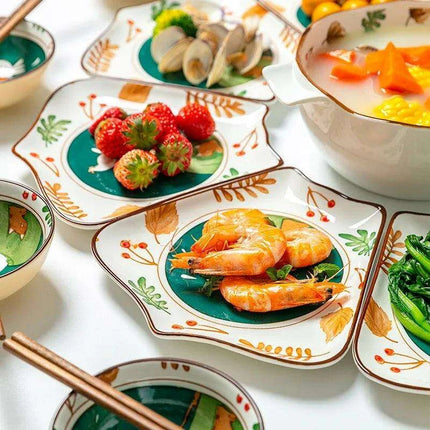 Whimsical Japanese Cartoon 9-Piece Dining Set: Transform Your Meals into Artistic Experiences - Très Elite