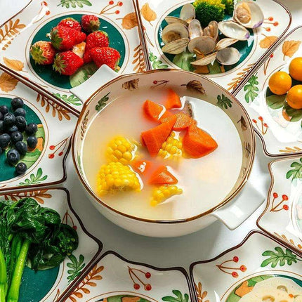 Whimsical Japanese Cartoon 9-Piece Dining Set: Transform Your Meals into Artistic Experiences - Très Elite